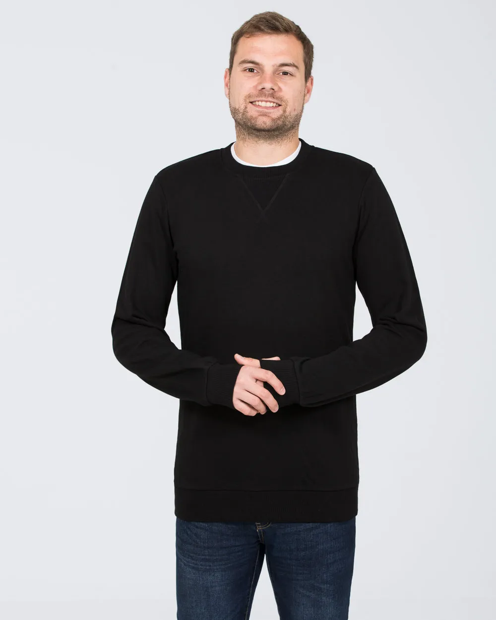 2t Alvin Slim Fit Tall Sweatshirt (black)