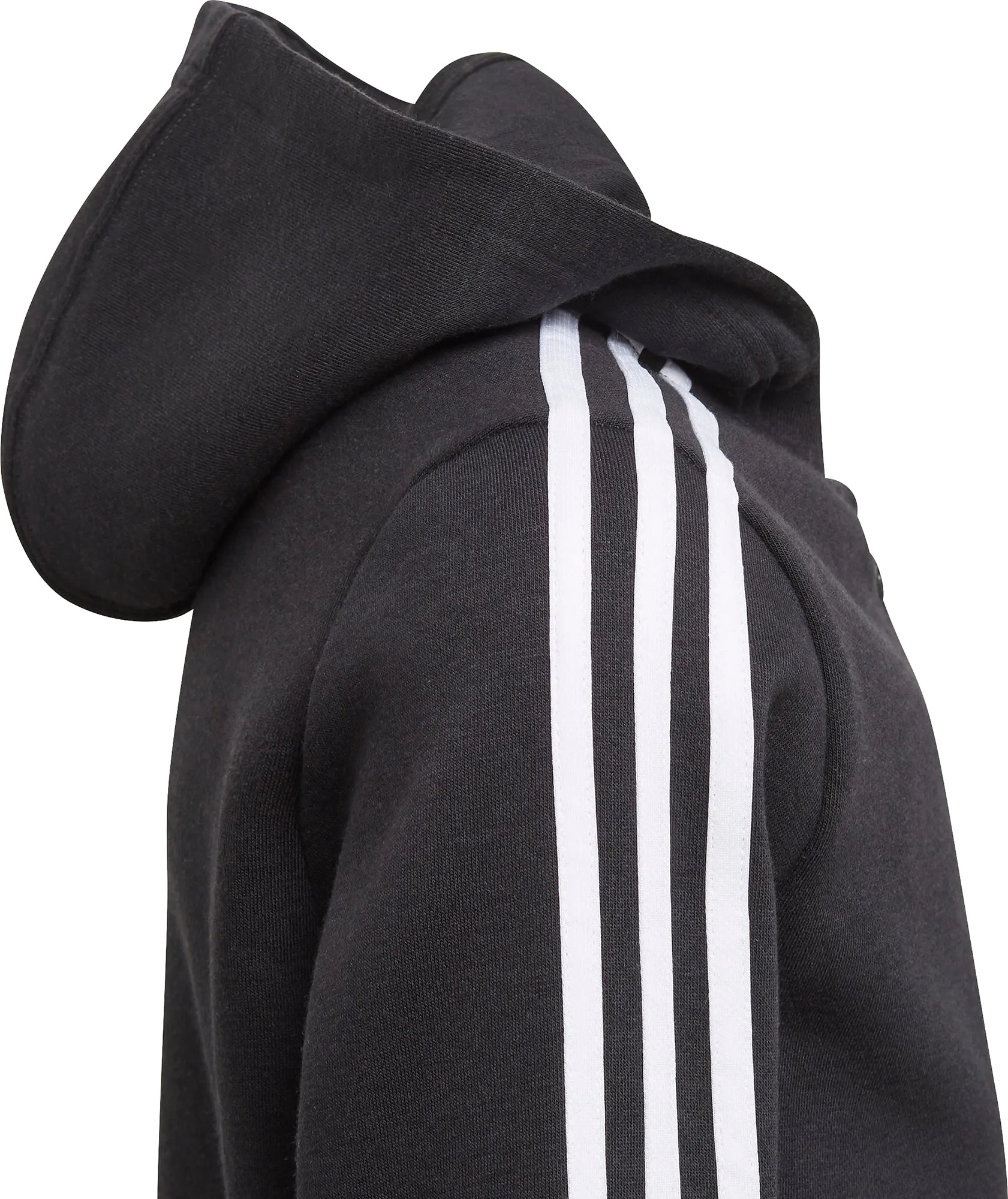 adidas Essentials 3 Stripes Junior Hoody - Black