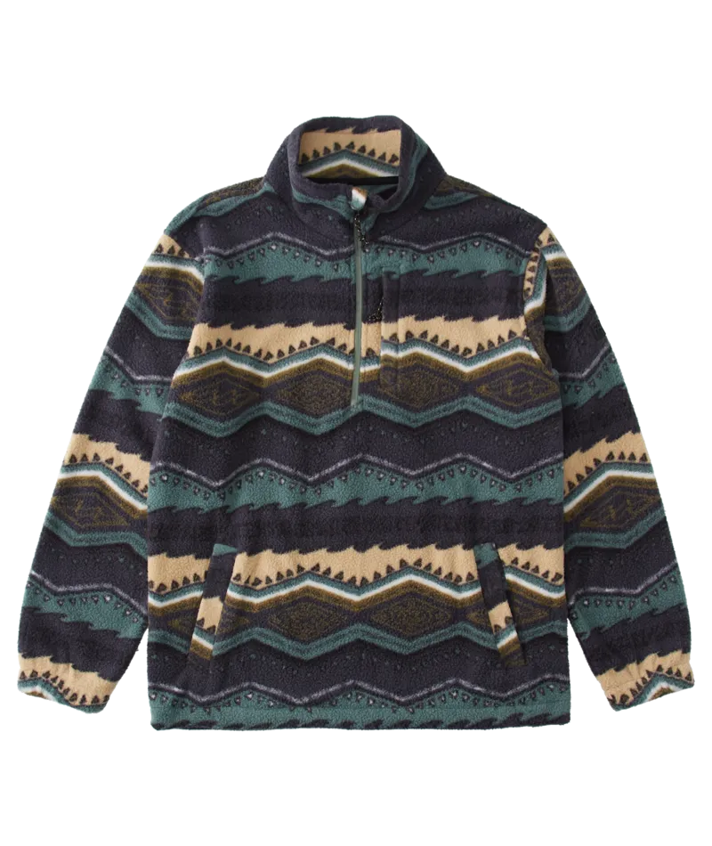 Billabong Boundary Mock Neck Sweatshirt-Evergreen