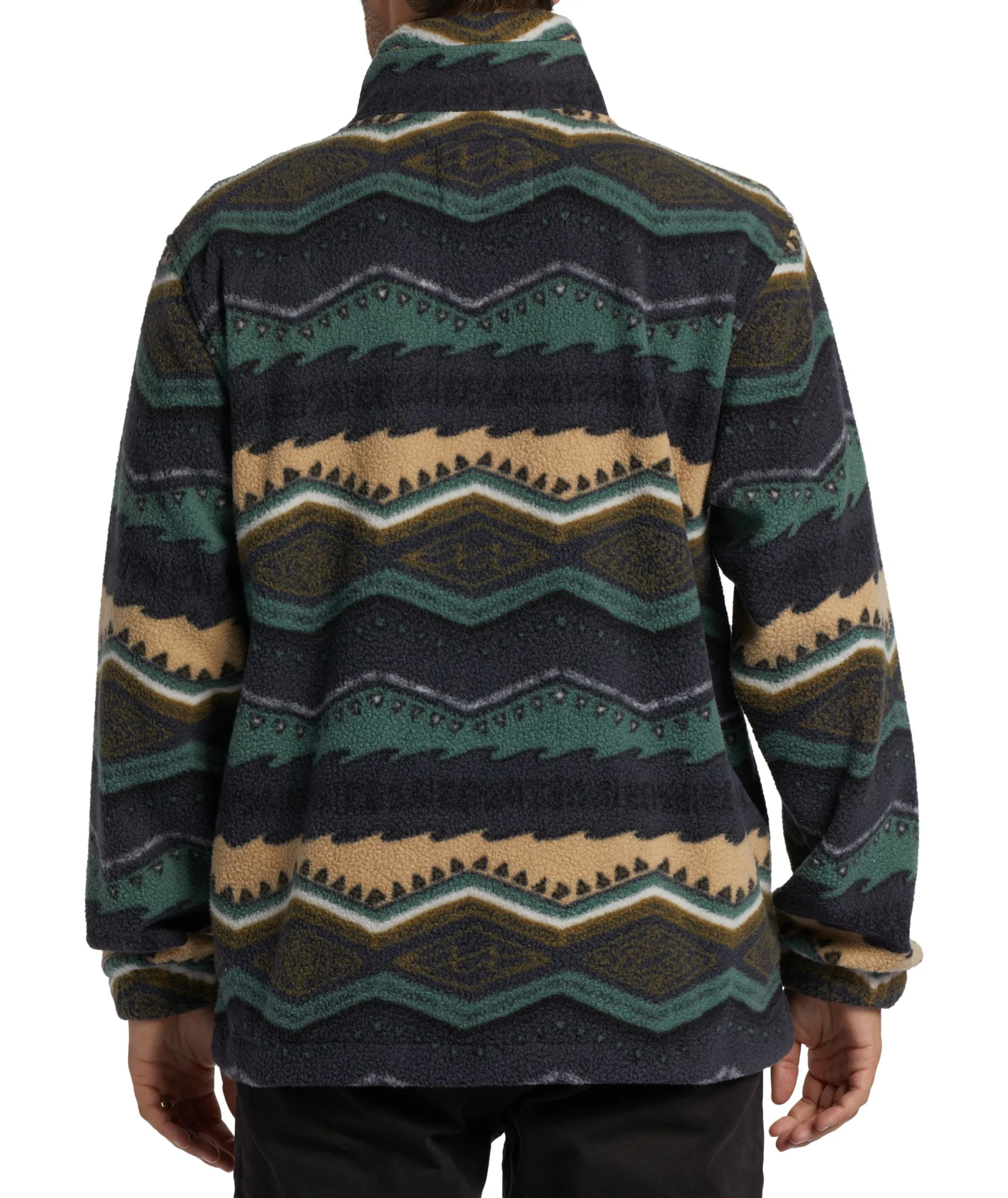 Billabong Boundary Mock Neck Sweatshirt-Evergreen