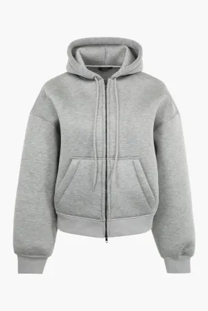 BONDED ZIP HOODIE