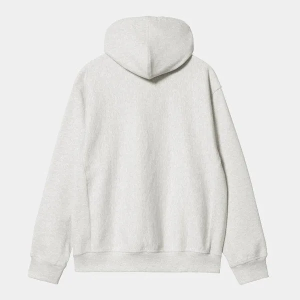 Carhartt WIP Hooded American Script Sweatshirt Ash Heather