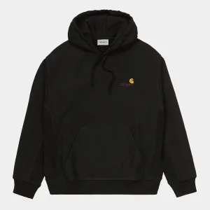 Carhartt WIP Hooded American Script Sweatshirt Black