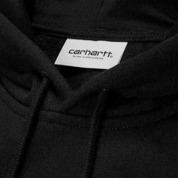 Carhartt WIP Hooded Chase Sweatshirt Black - Gold