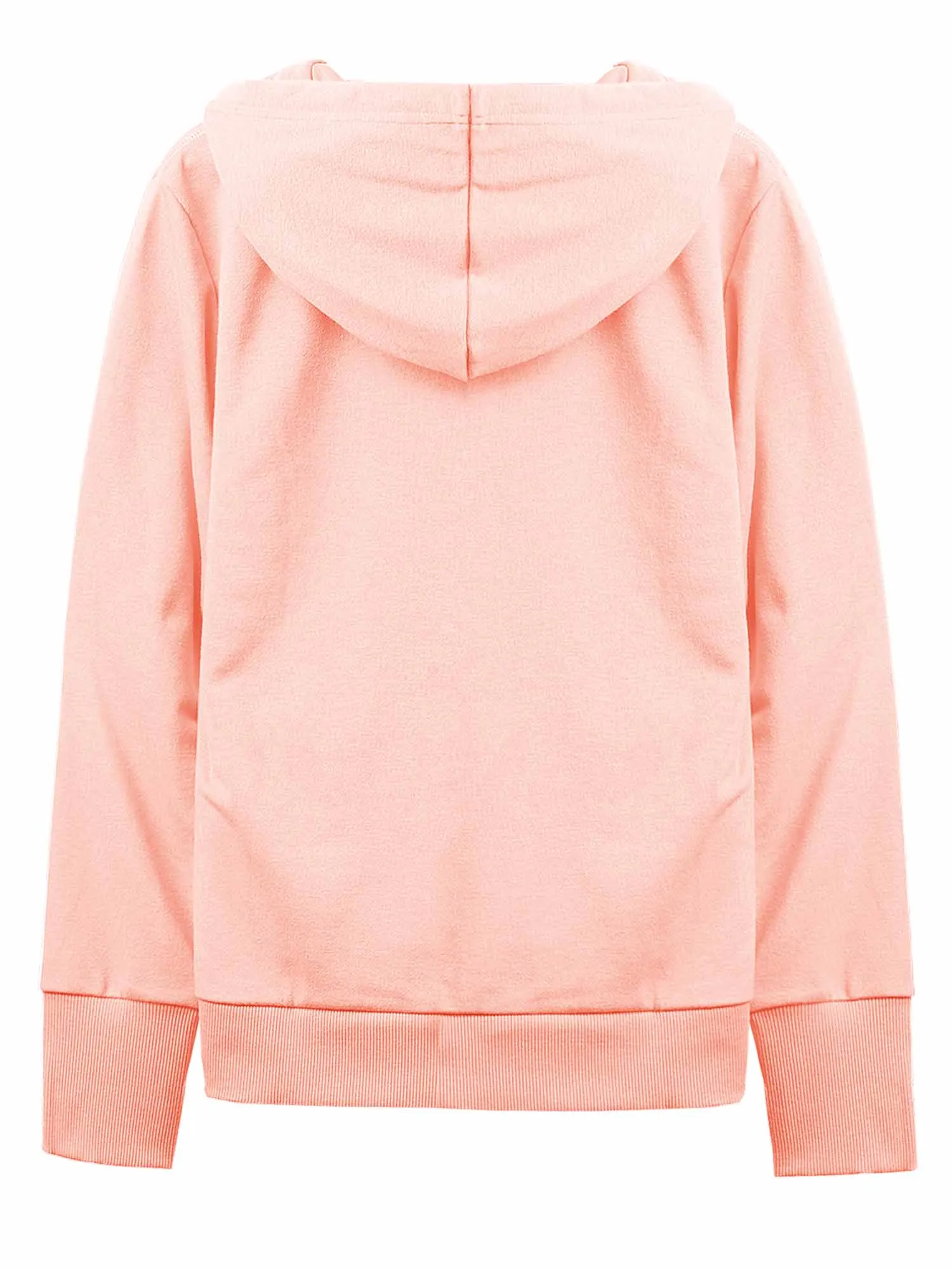 Causal Basic Simple Zip Up Hoodie Sweat Jacket