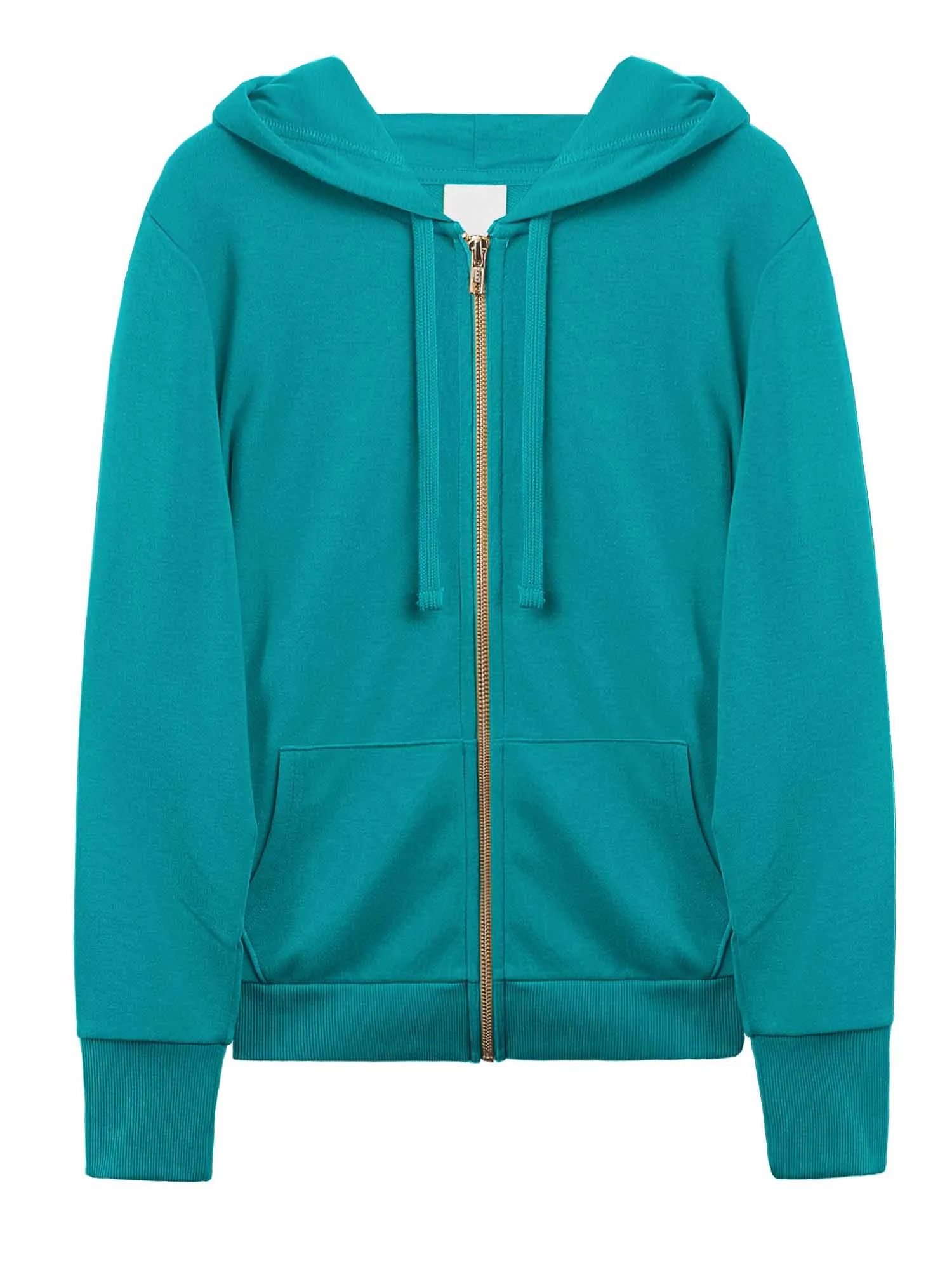 Causal Basic Simple Zip Up Hoodie Sweat Jacket