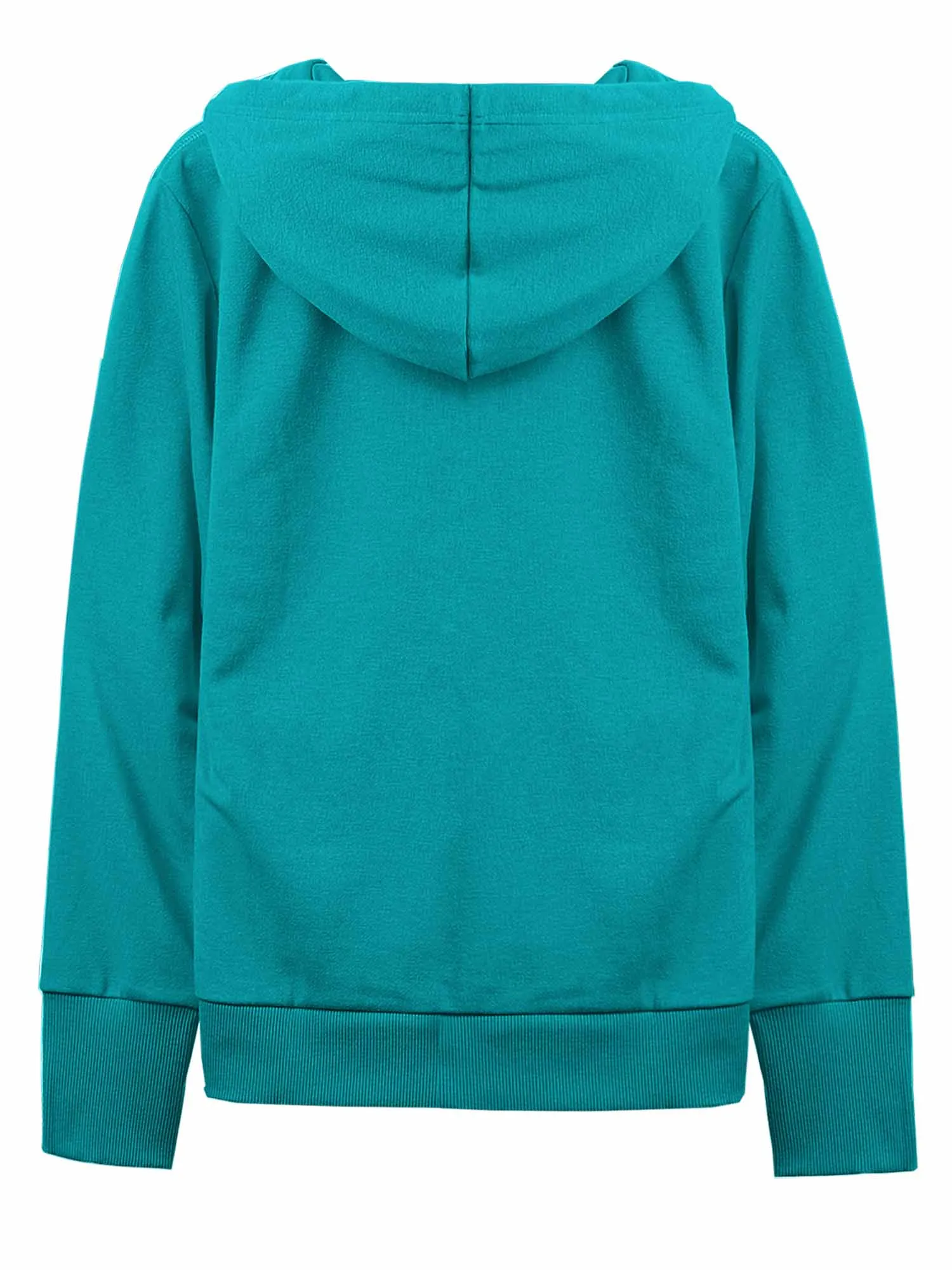 Causal Basic Simple Zip Up Hoodie Sweat Jacket