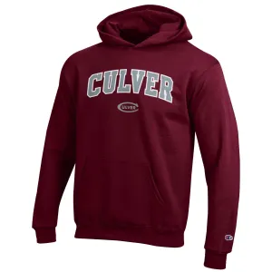 Champion Culver Appliqued Youth Eco®Powerblend® Hoodie - Maroon