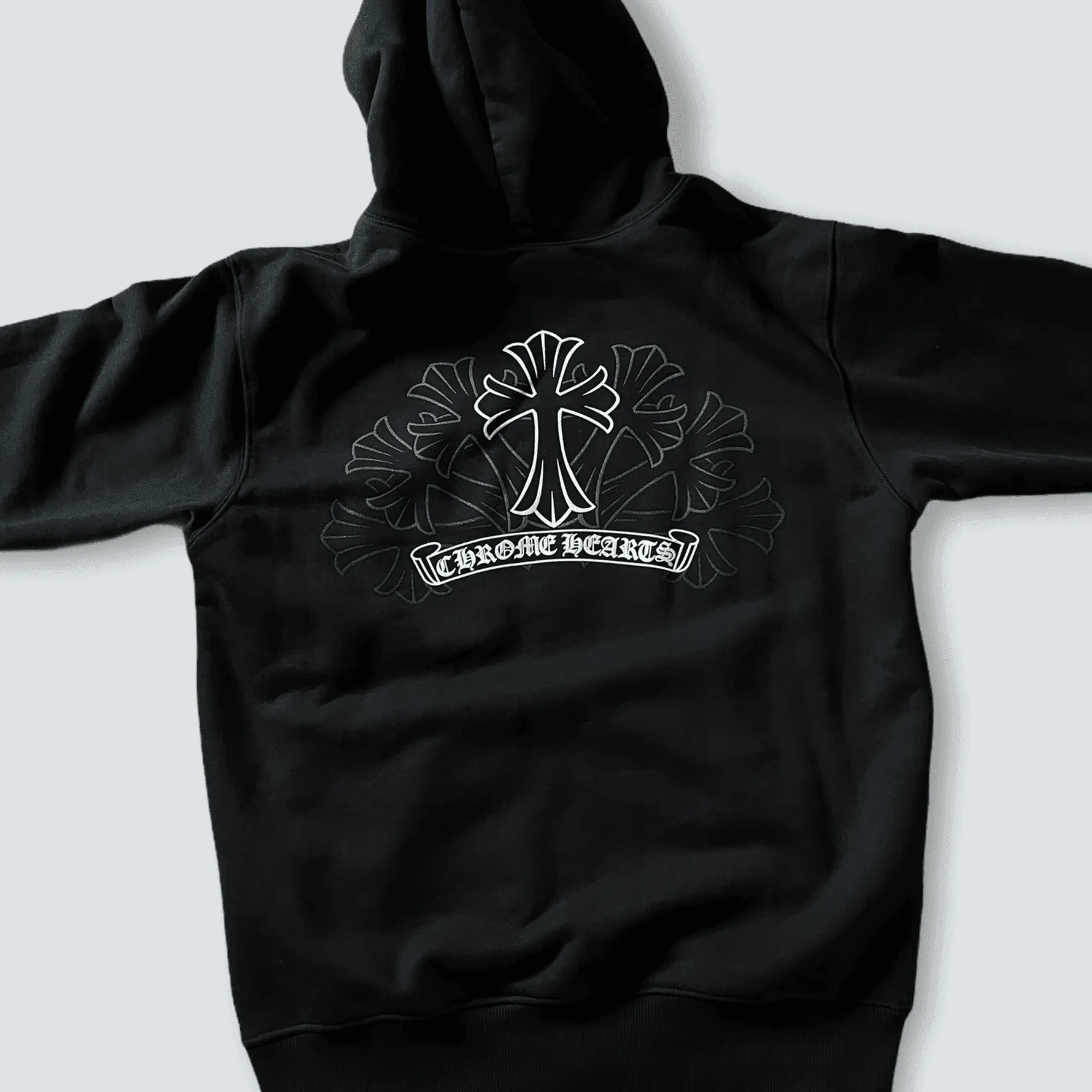 Chrome hearts zip up front and back logo (M)