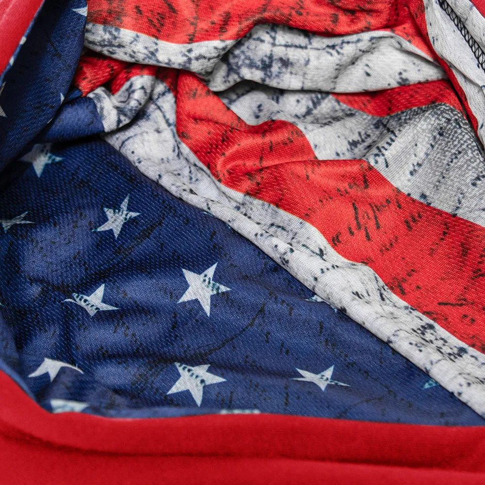 Classic Lined Hoodie | American Flag | Red PreOrder