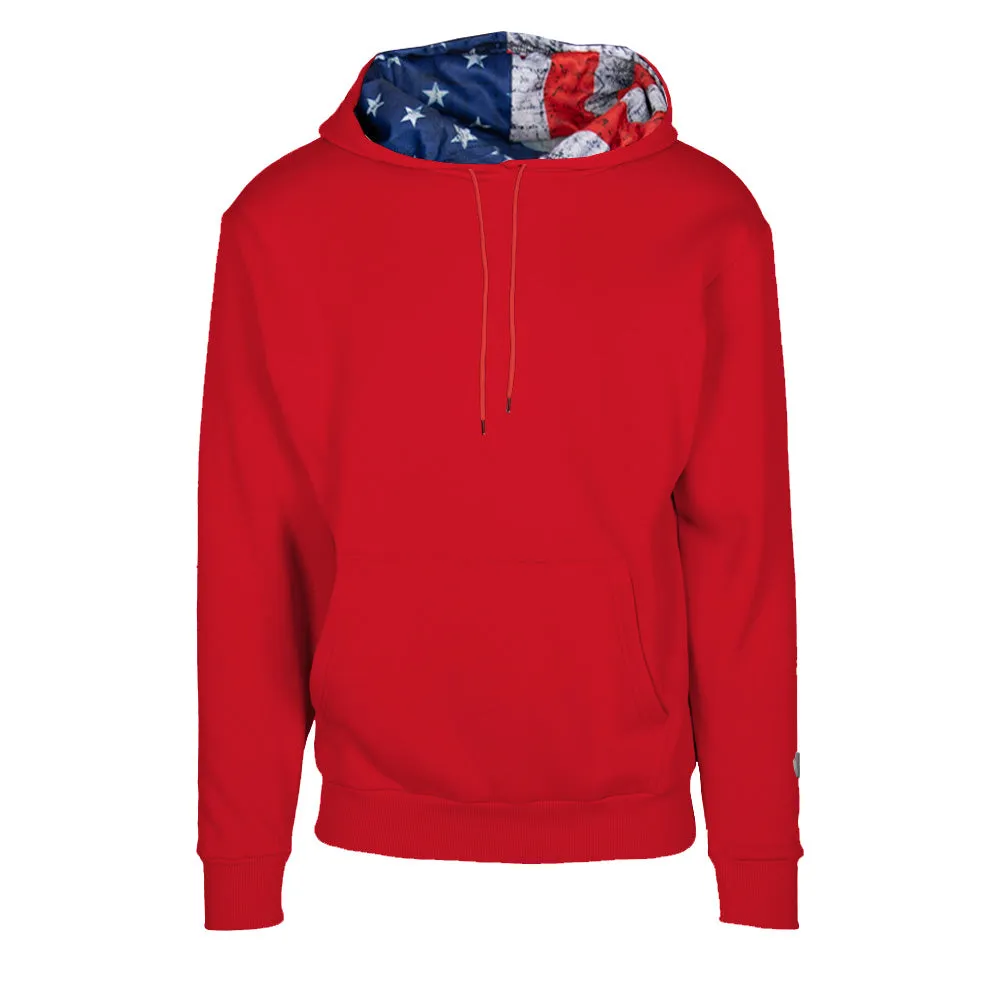 Classic Lined Hoodie | American Flag | Red PreOrder