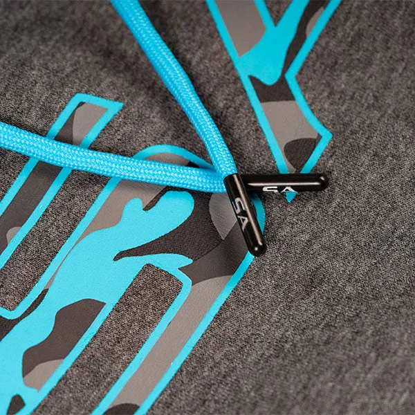 Classic Lined Hoodie | Aqua Military Camo