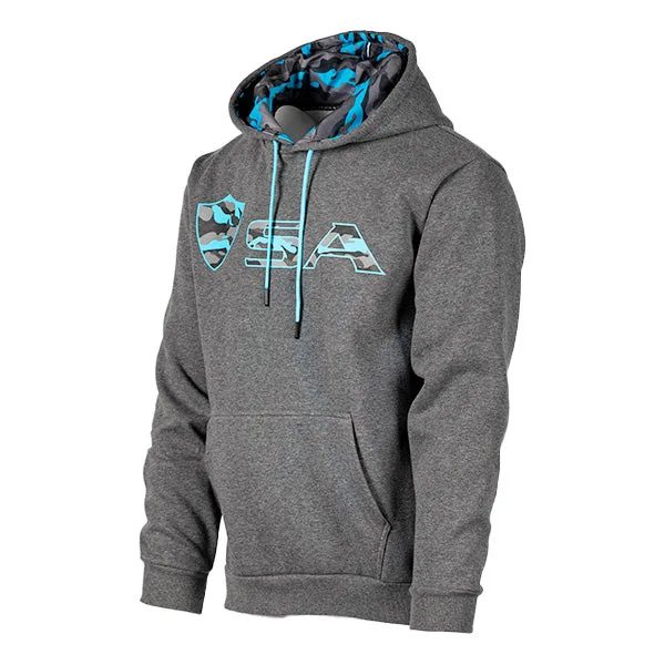 Classic Lined Hoodie | Aqua Military Camo