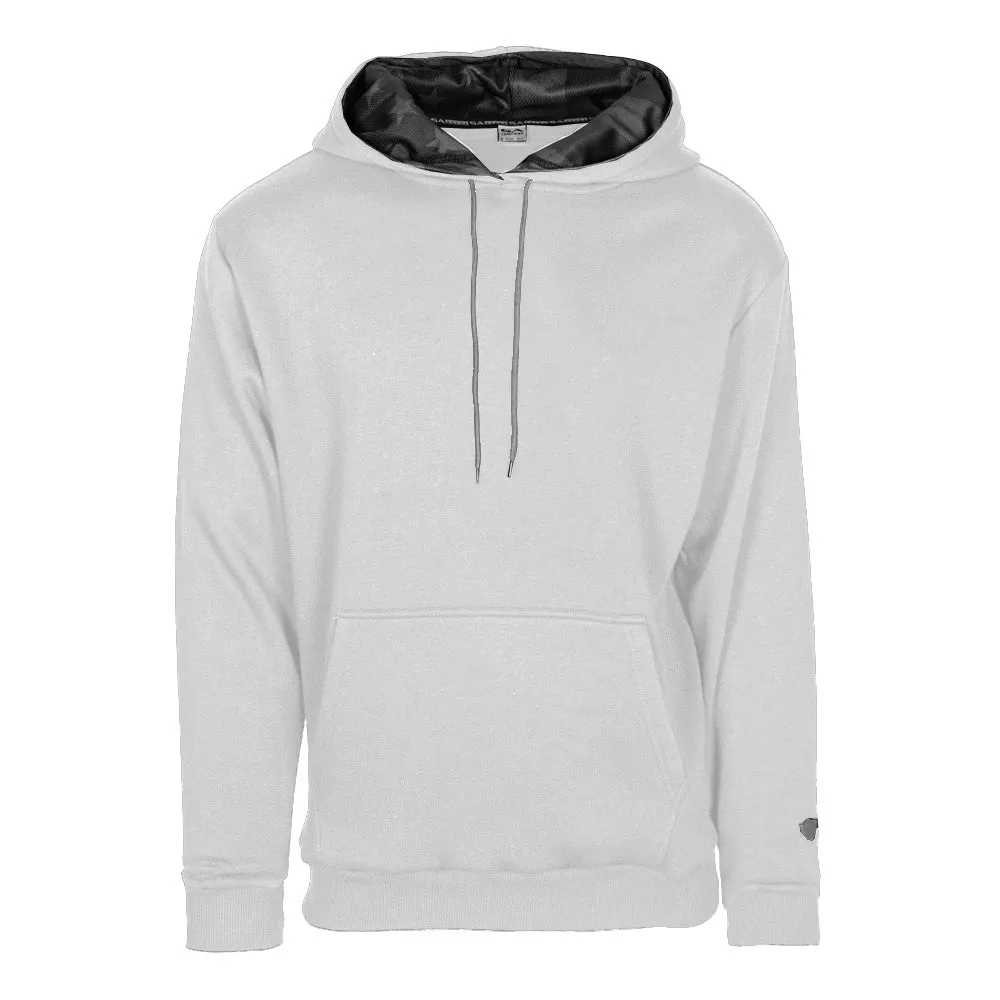 Classic Lined Hoodie | Blackout American Flag | Light Grey