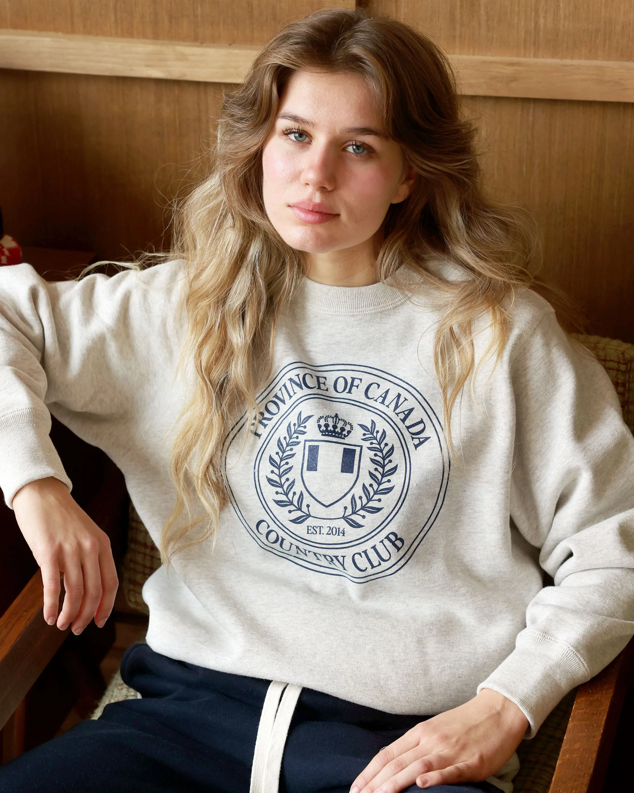 Country Club Fleece Sweatshirt Eggshell - Unisex