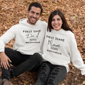 Custom Matching Outfits for Expecting Couples: New Dad & Mom Set, First-Time Parent Gifts