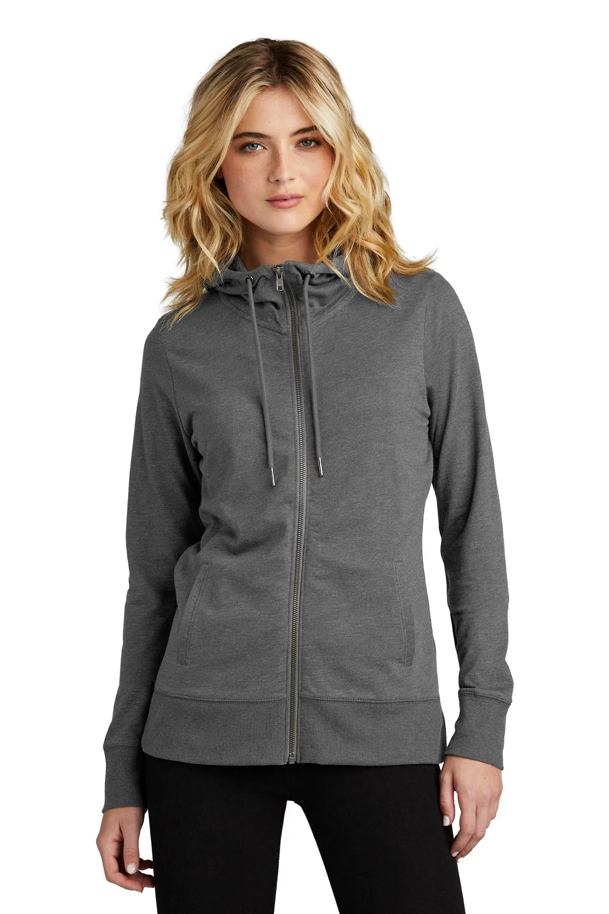 District Women's Featherweight French Terry Full-Zip Hoodie DT673