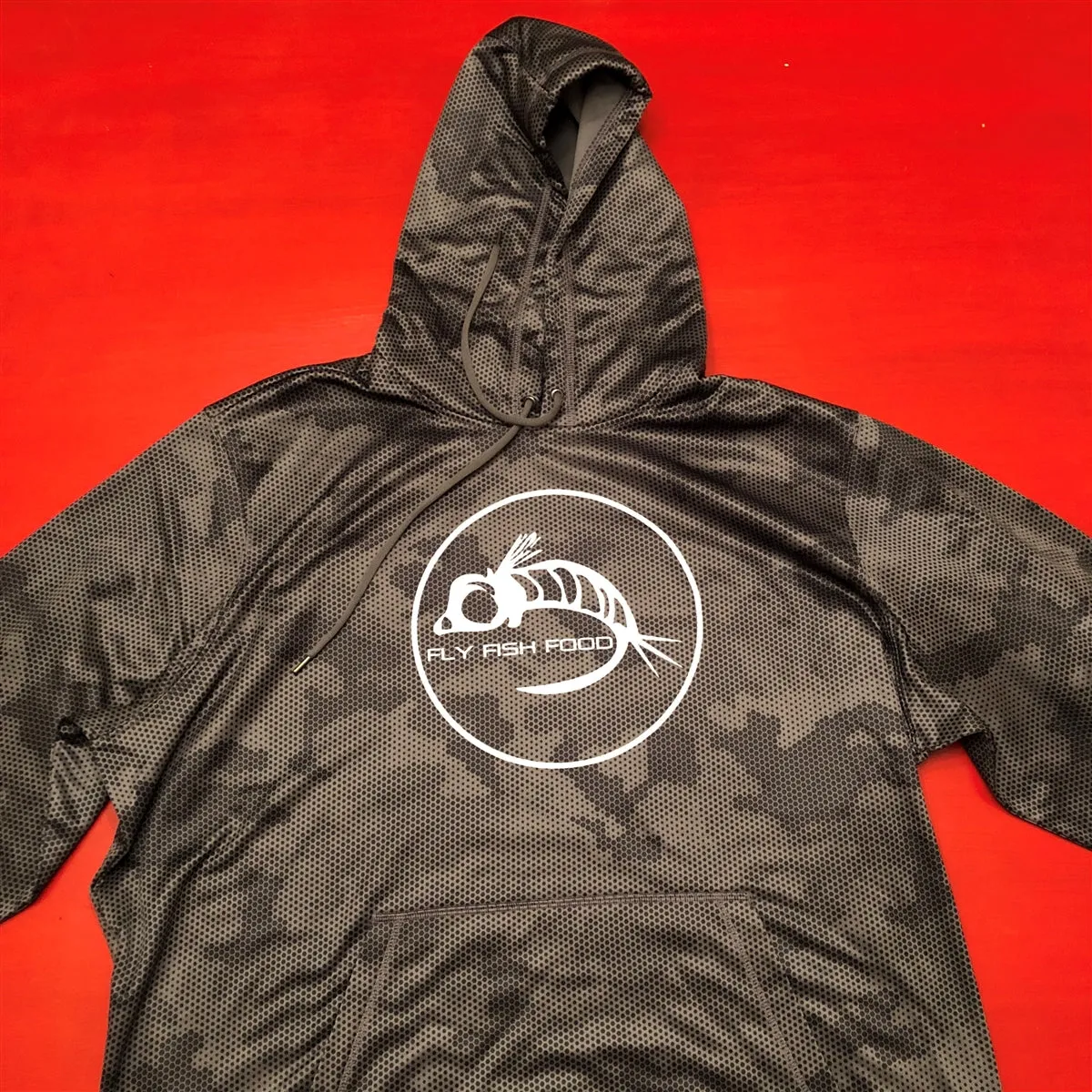 Fly Fish Food Camo Logo Hoodie (Lightweight)