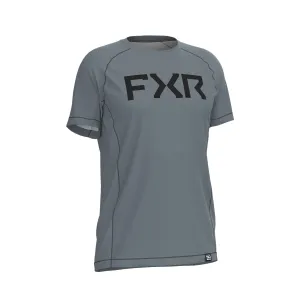 FXR  Mens Attack UPF T-Shirt Light Steel Polyester DWR SunshieldLightweight