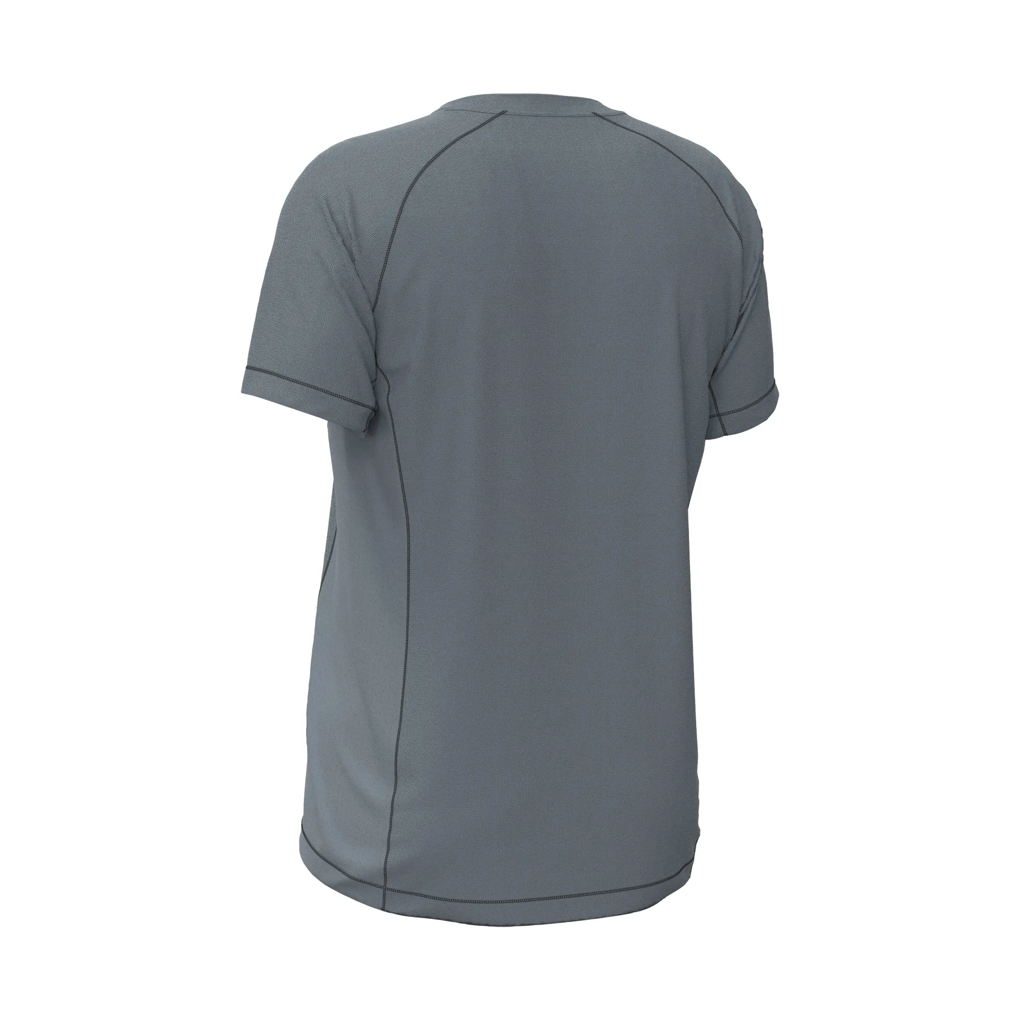 FXR  Mens Attack UPF T-Shirt Light Steel Polyester DWR SunshieldLightweight