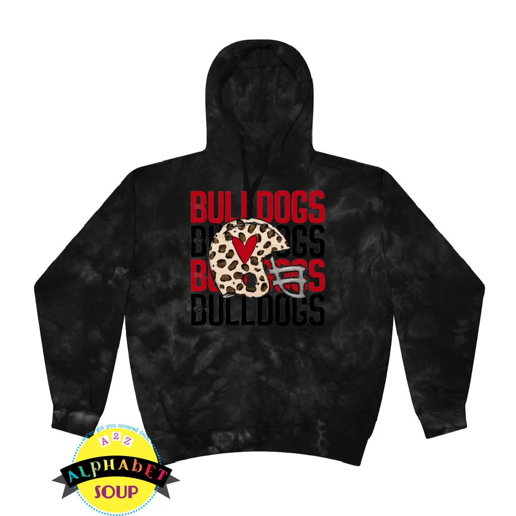 FZS Jr Bulldogs Football Youth and Adult Crystal Wash Hoodie Sweatshirt