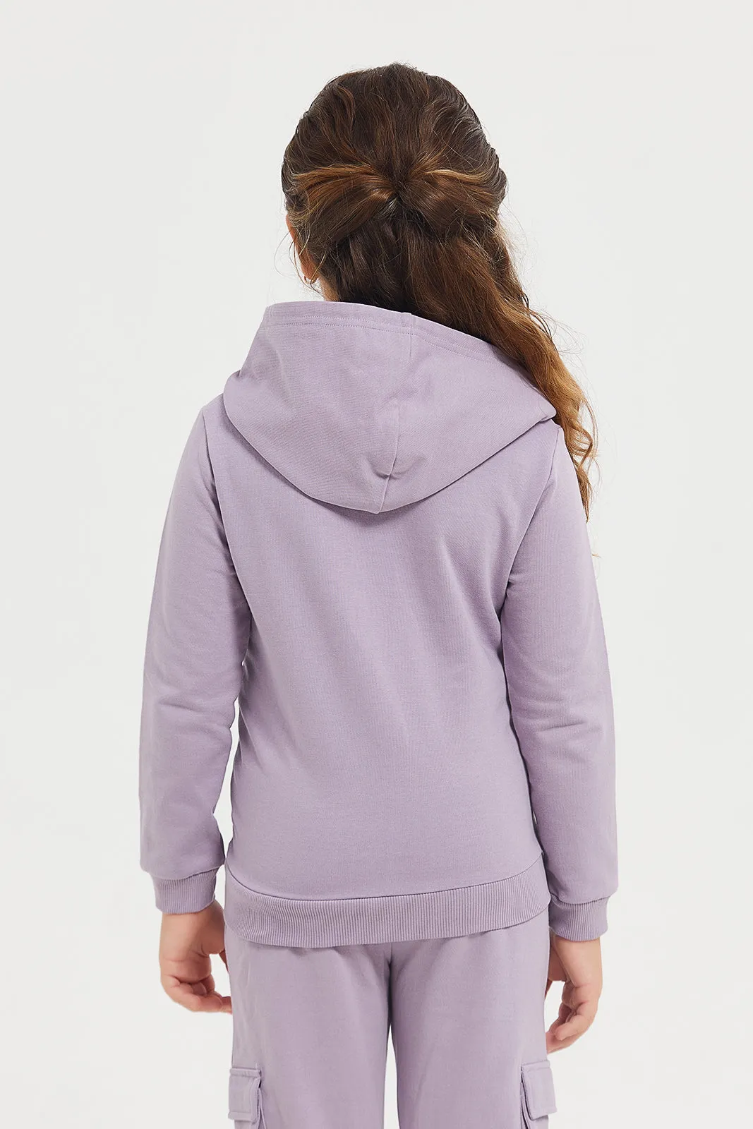 Girls Lilac Gabby's Dollhouse Printed Hooded Sweatshirt