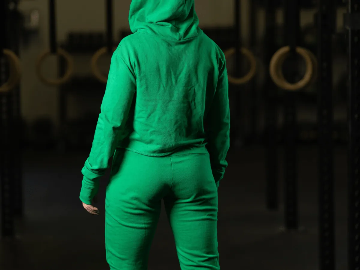 GRND Emerald Crop Hoodie