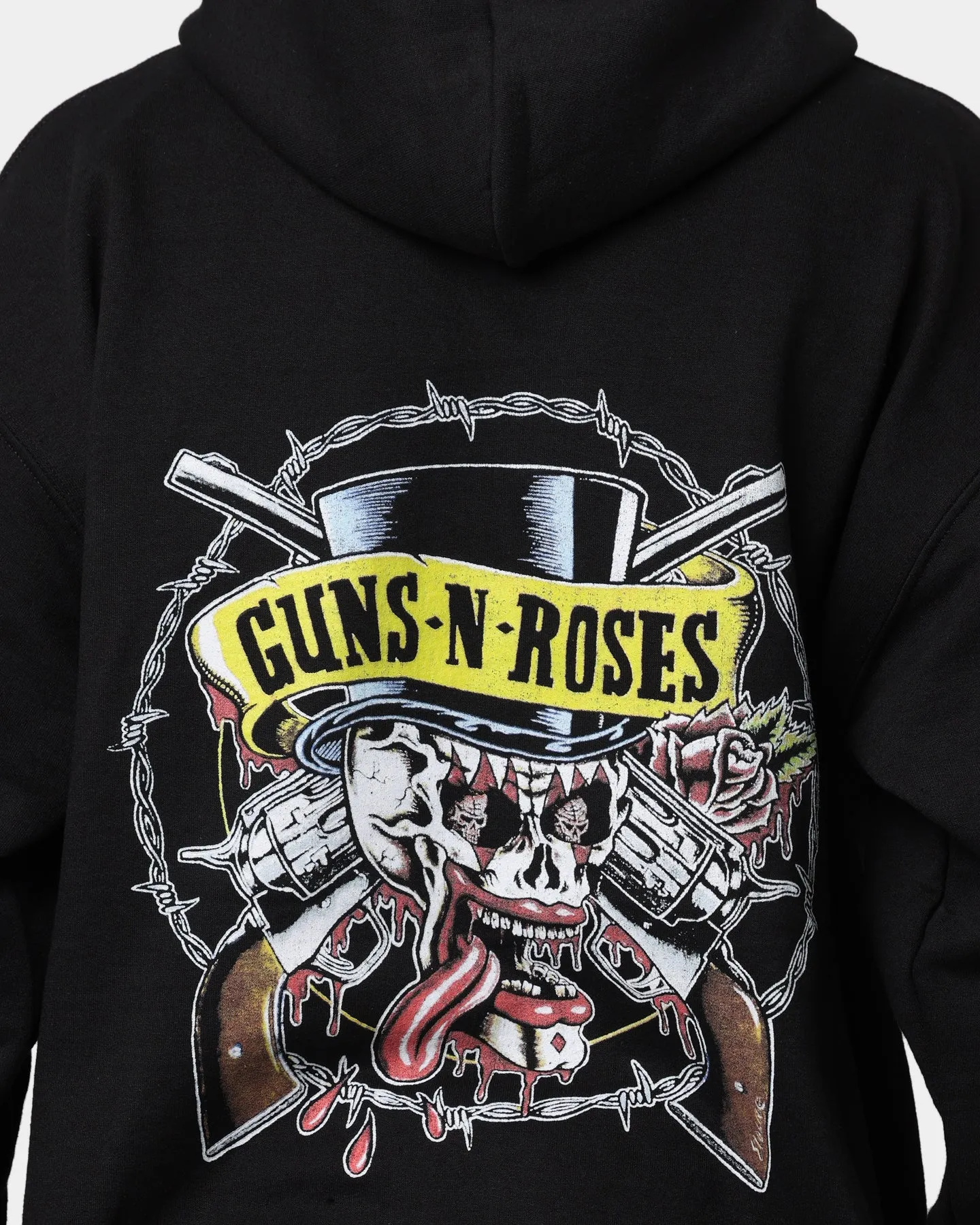 Guns N Roses Bleeding Skull Hoodie Black