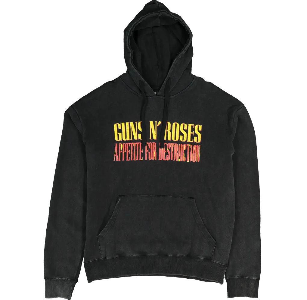 Guns N Roses Needles and Skulls Hoodie Black