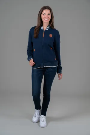 Henlie Full-Zip Sweatshirt Oxford Blue