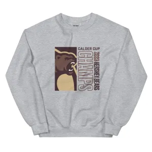 Hershey Bears 2023 Calder Cup Champions Adult Icon Crewneck Sweatshirt