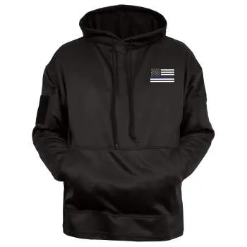 Honor and Respect Thin Blue Line Concealed Carry Hoodie - Black