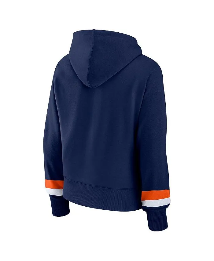 Houston Astros Fanatics Women's Navy Blue Brand Logo Pullover Hoodie Blue