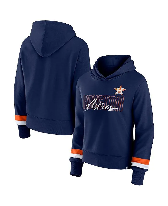 Houston Astros Fanatics Women's Navy Blue Brand Logo Pullover Hoodie Blue