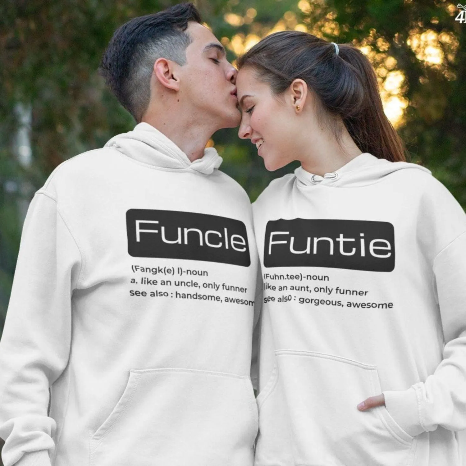 Humorous Family Matching Outfits: Amusing Uncle & Aunt Presents, Funcle & Funtie Defined Sets