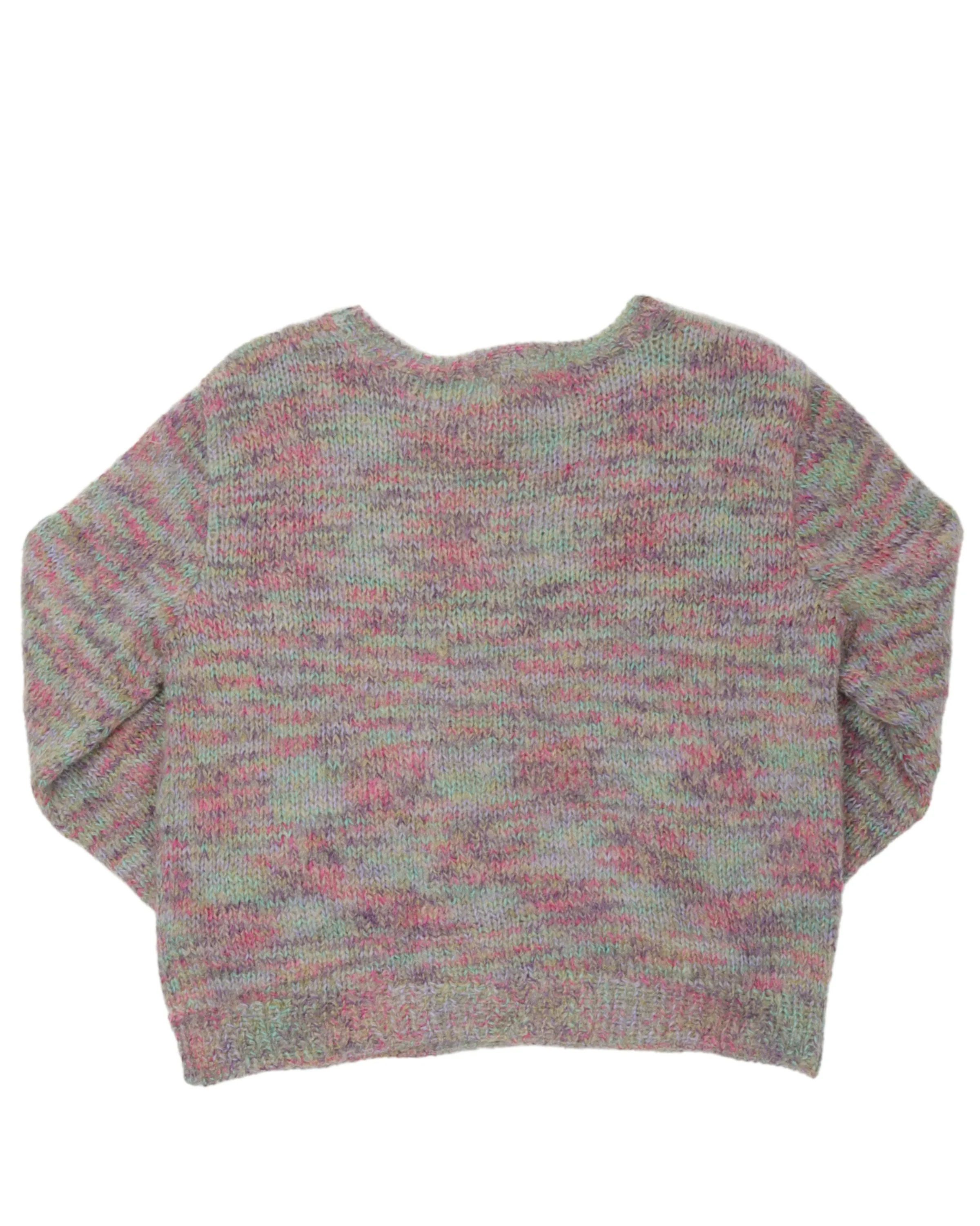 Knit Colorful Sweatshirt