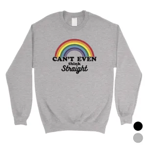 LGBT Can't Straight Rainbow Unisex SweaShirt