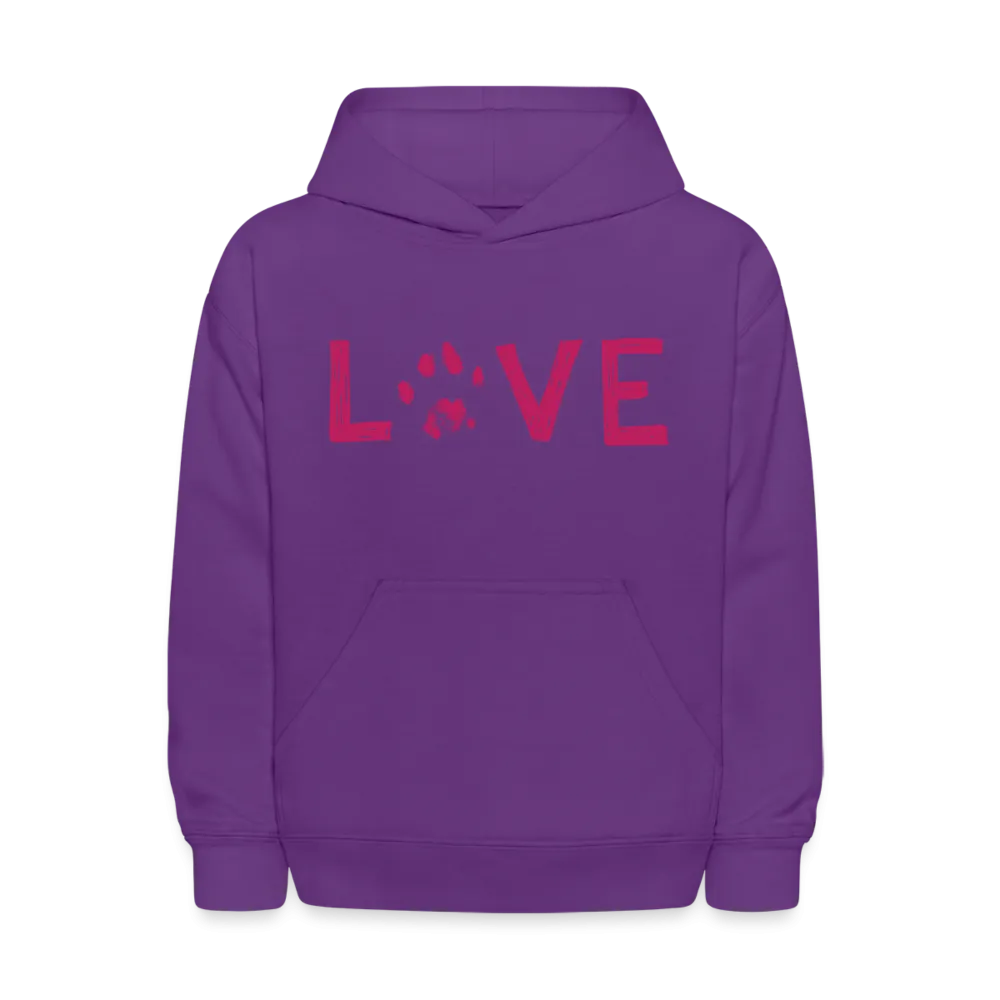 Love Pawprint Kids' Hoodie