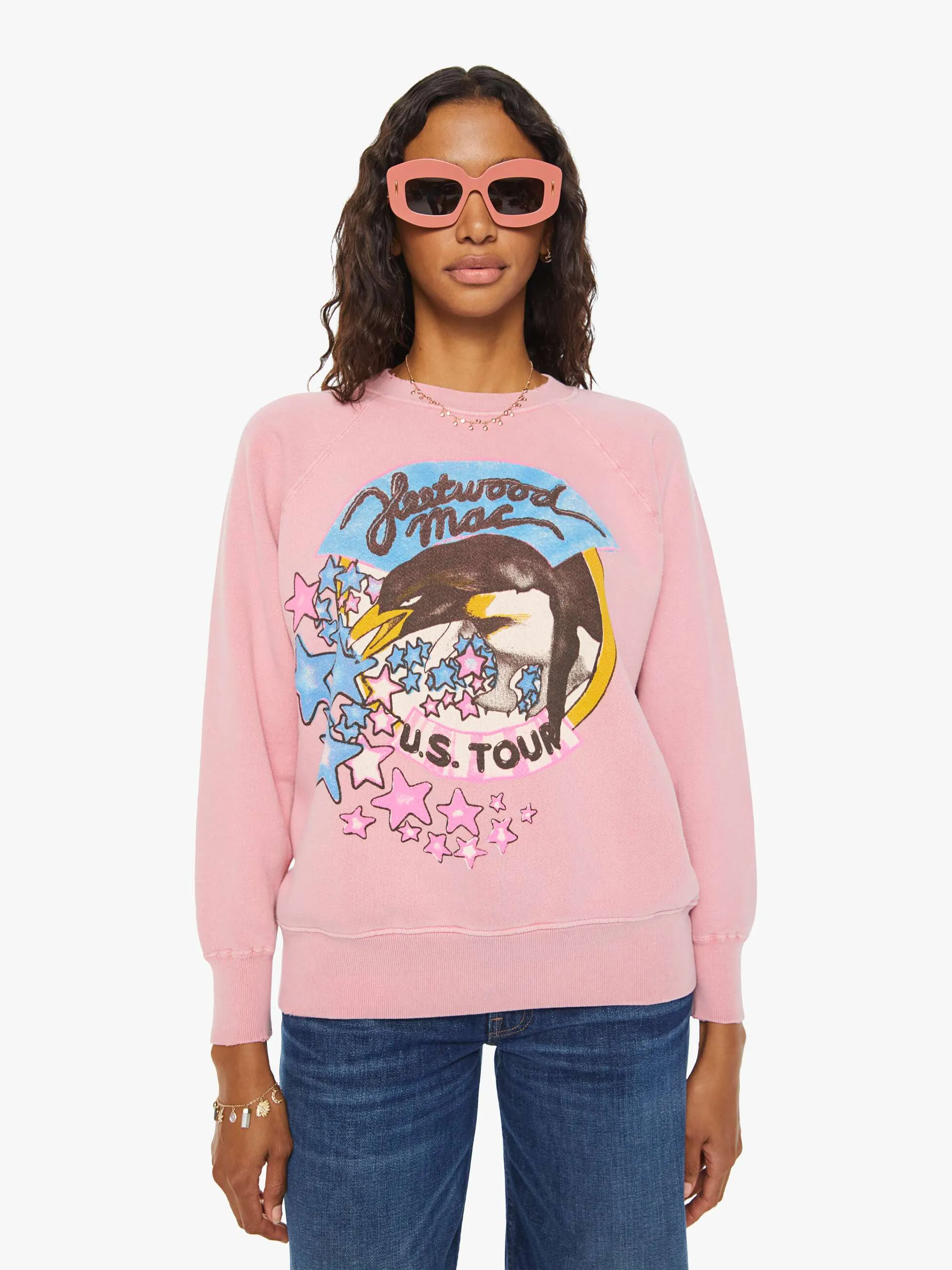 MadeWorn Fleetwood Mac Sweatshirt - Petal