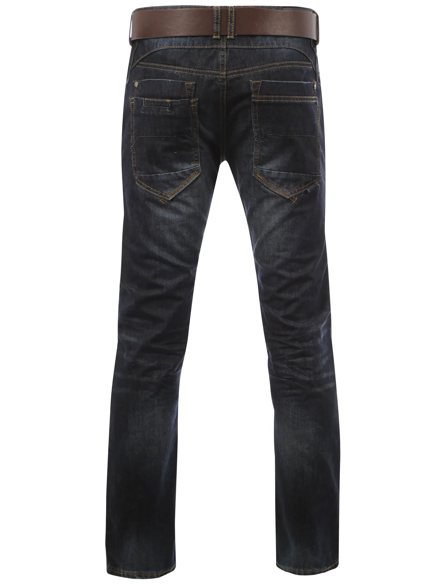 Men's Dissident Phillis Straight Leg Jeans with Belt