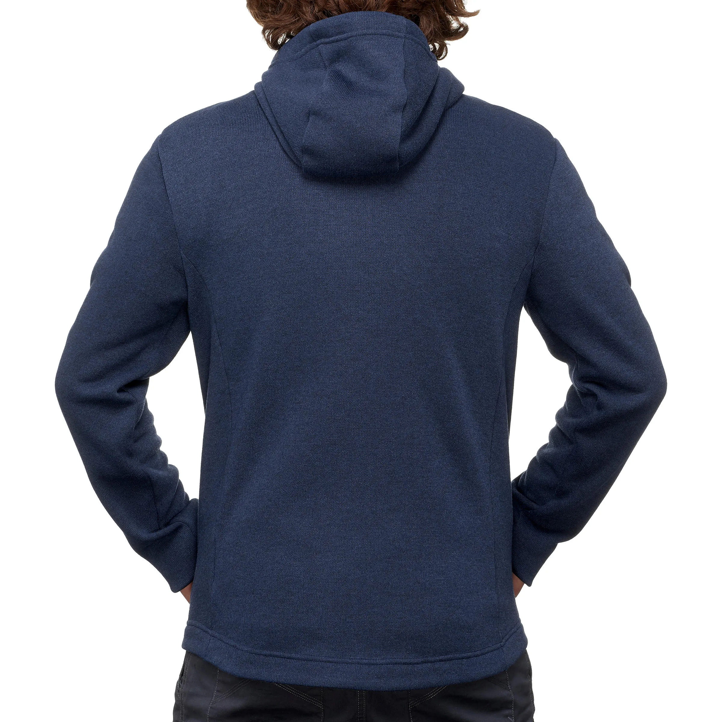 Men's hiking sweatshirt with hood Quechua NH100, dark blue