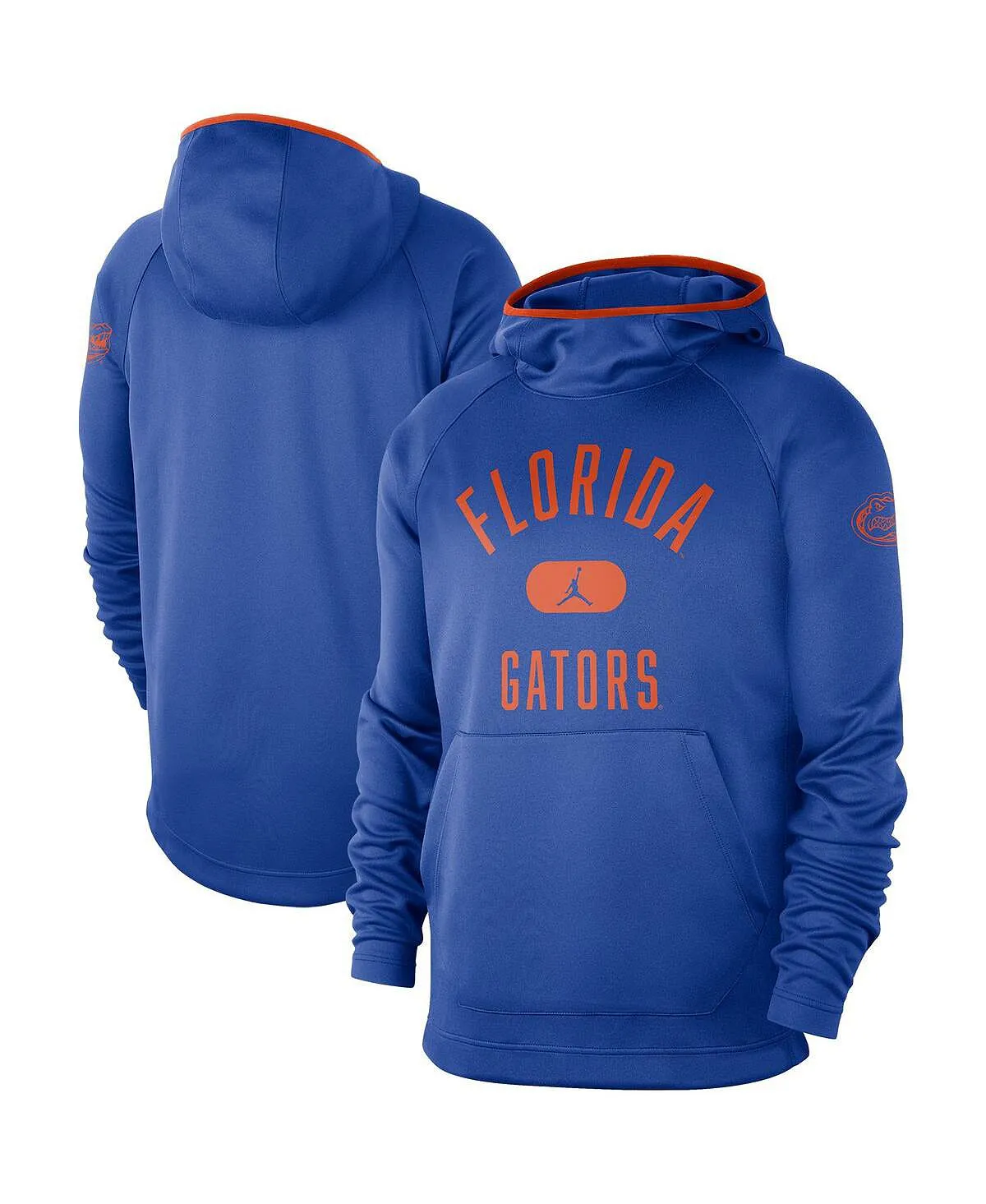 Men's Royal Florida Gators Basketball Spotlight Performance Raglan Jordan Pullover Hoodie