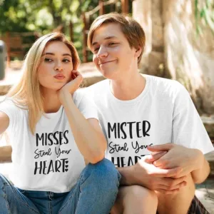 Mister & Misses Steal Your Heart - Adorable Couple's Matching Outfits Set, Ideal Valentine Gift