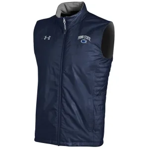 Penn State Nittany Lions Under Armour Navy ColdGear Storm1 Full-Zip Loose Vest