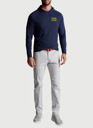 Peter Millar Pine Performance Custom Hoodies, Navy