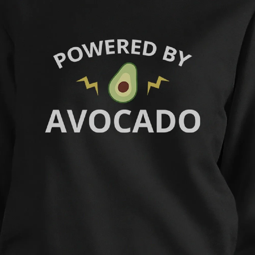 Powered By Avocado Black Sweatshirt Gift Ideas For Avocado Lovers