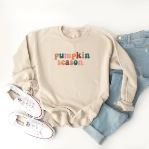 Pumpkin Season Colorful Words | Sweatshirt