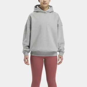 Reebok Apparel Women Lux Oversized Hoodie MEDIUM GREY HEATHER