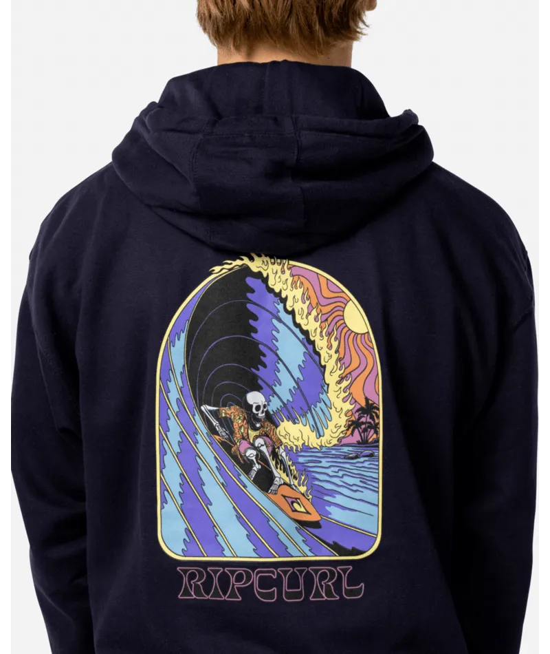 Rip Curl Shred Till Dead Hooded Sweatshirt-Navy