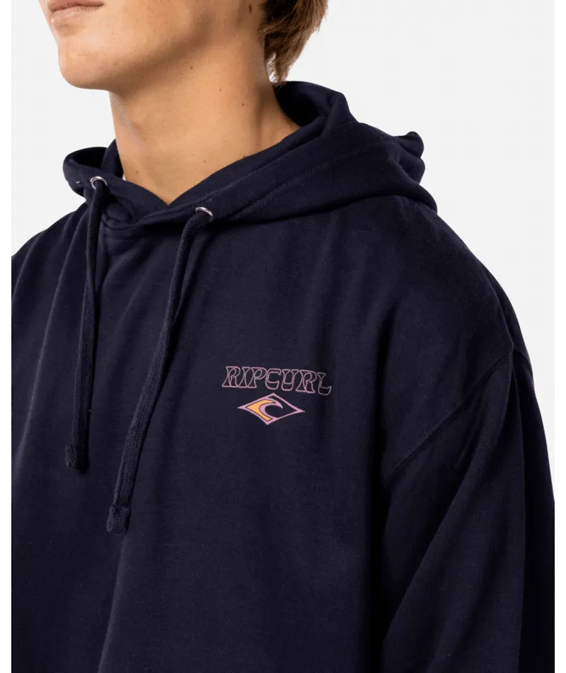 Rip Curl Shred Till Dead Hooded Sweatshirt-Navy